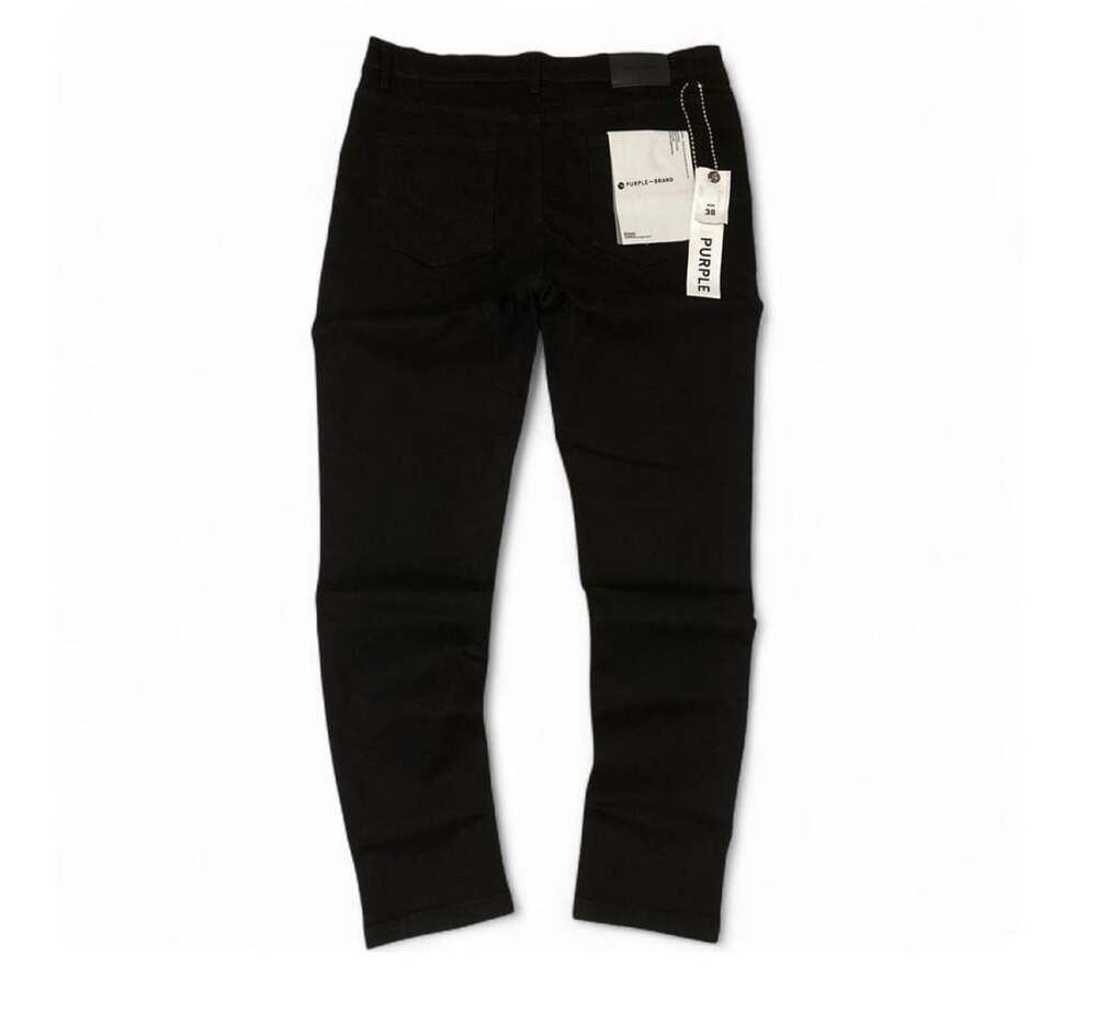Purple Brand Dropped Fit Mid Rise Slim Leg Black Jeans Size 38